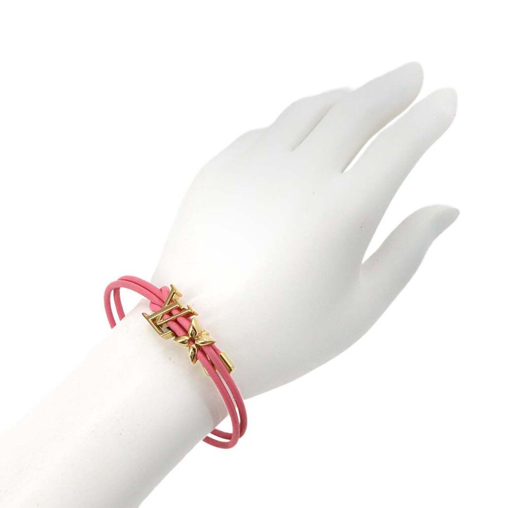LOUIS VUITTON Pink Leather Charm Bracelet - Picture 7 of 7